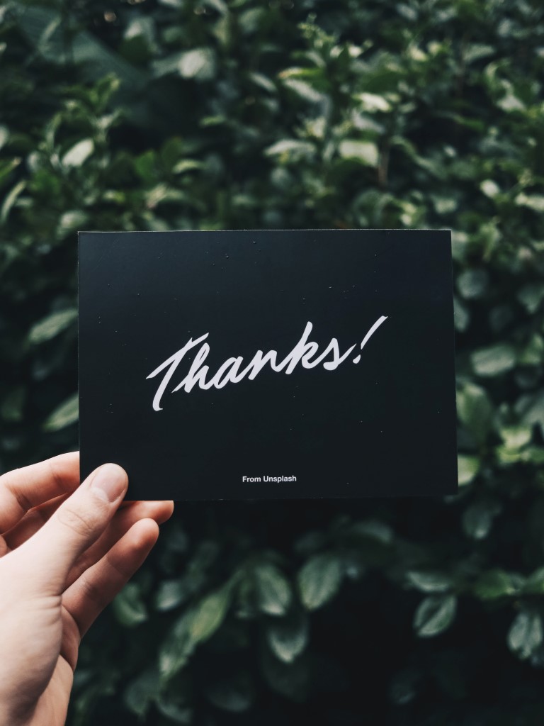 thank you card